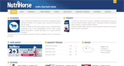 Desktop Screenshot of nutrihorse.cz